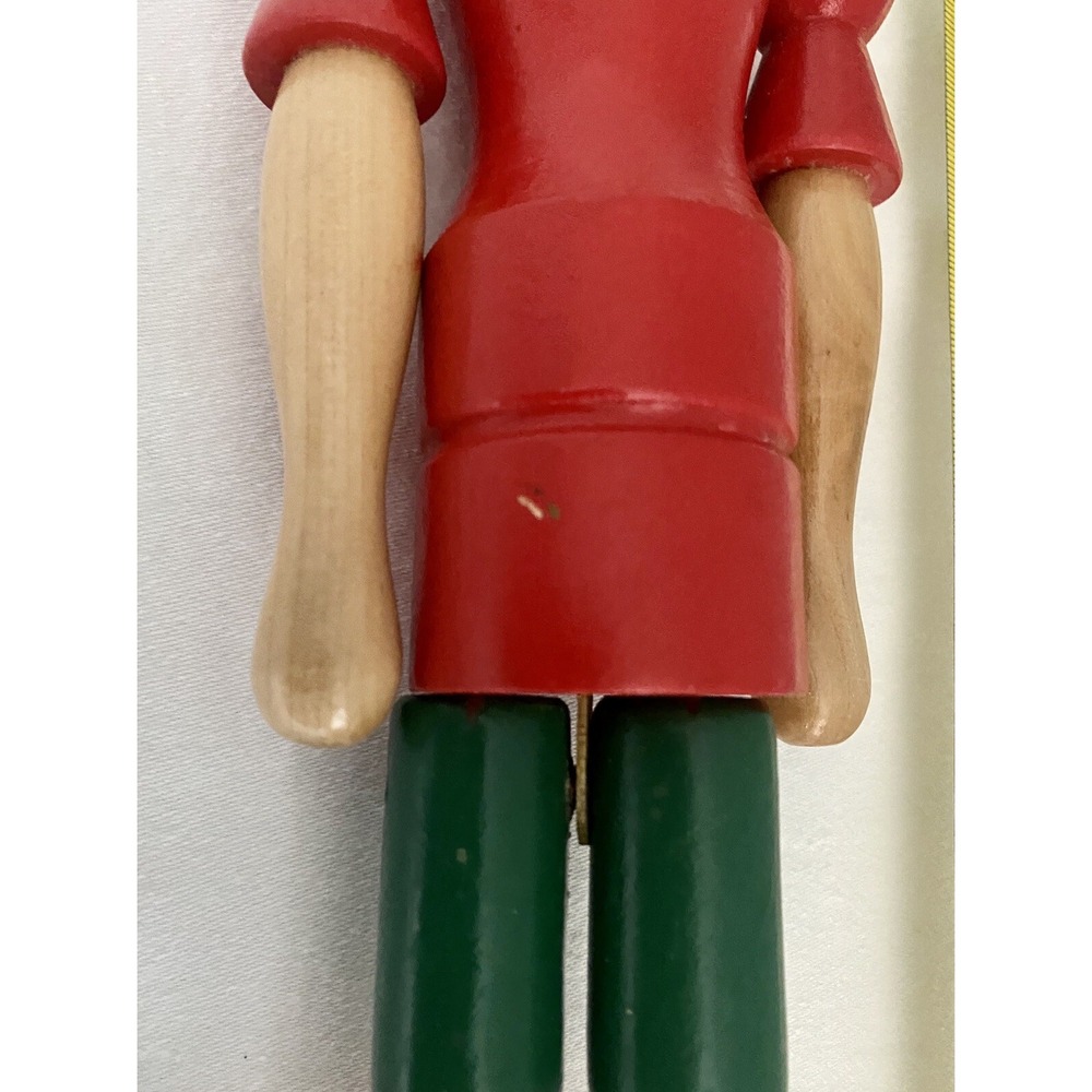 Vtg Wood Posable Pinocchio Figure Toy, Jointed Italy 15" - Picture 8 of 12